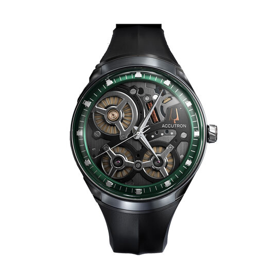 accutron dna automatic electrostatic 45 mm stainless steel 2es8a001 front image number 0