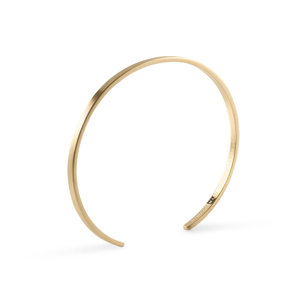 Bracelet ruban en or jaune brossé 7g