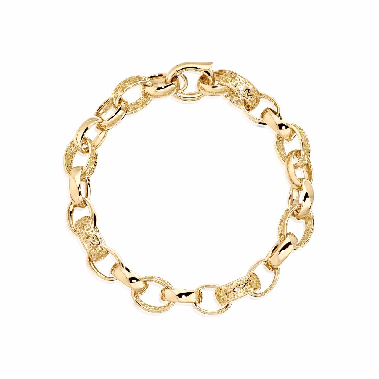 bijoux birks muse yellow gold link bracelet image number 0