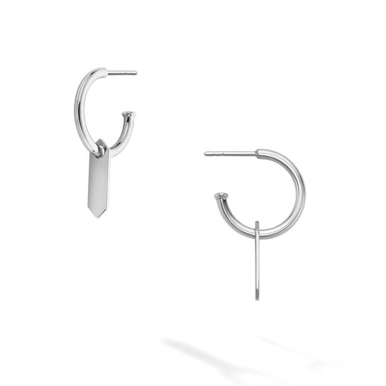 Birks Essentials Boucles d'oreilles anneaux avec breloques en argent sterling image number 0