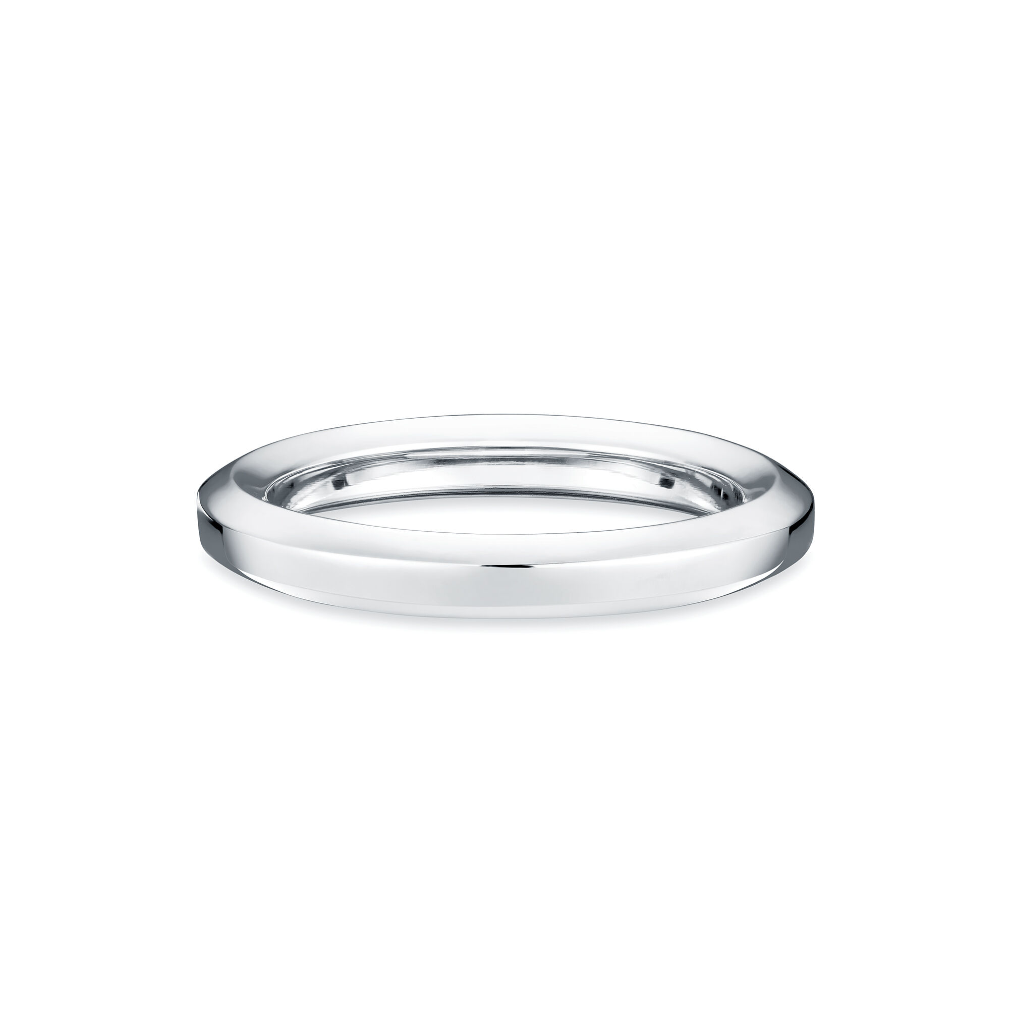 Plain white gold best sale band