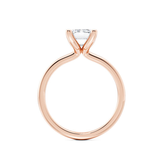 Birks Ros&eacute;e du Matin Emerald-Cut Solitaire Diamond Engagement Ring in Rose Gold image number 2