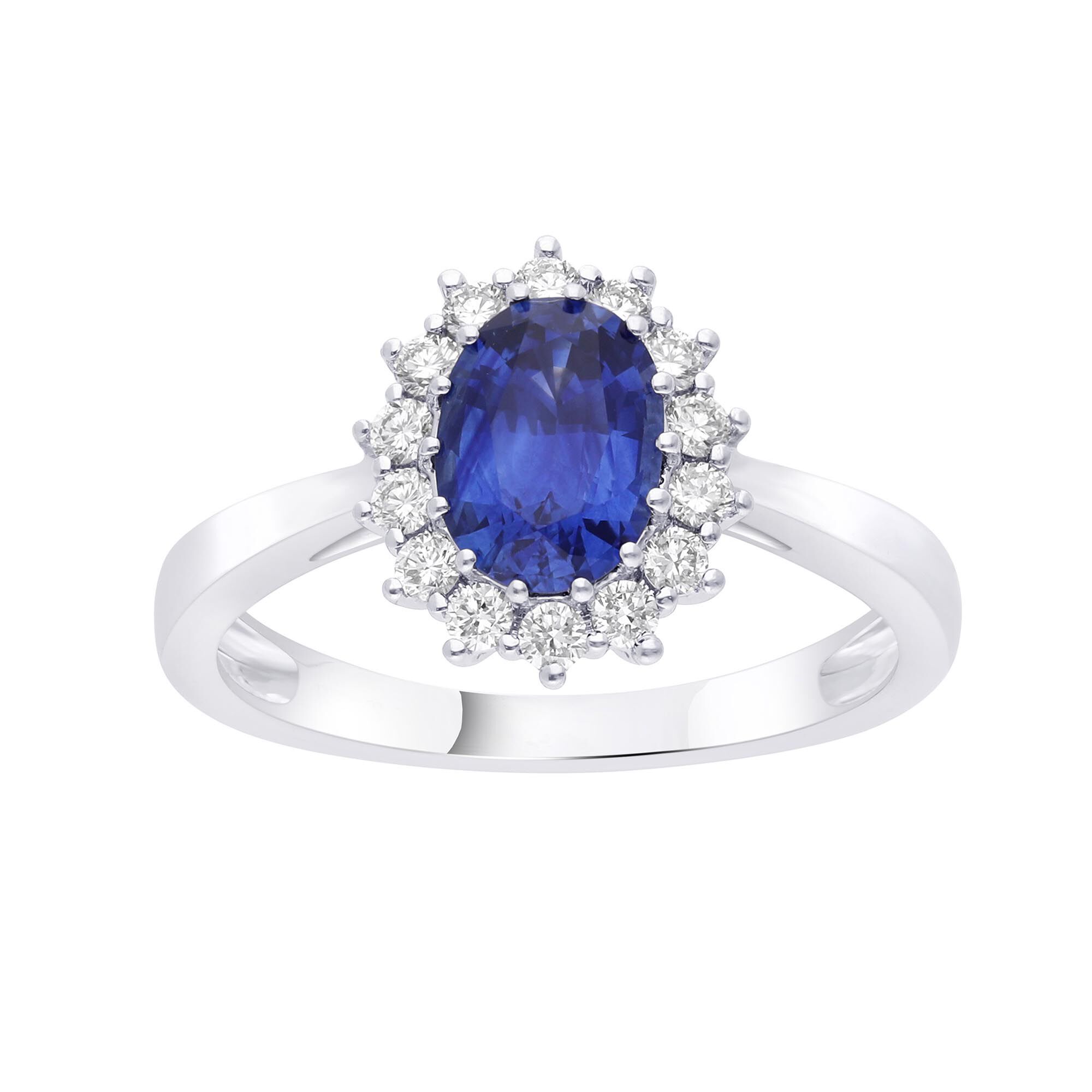 Sunburst sapphire ring hotsell