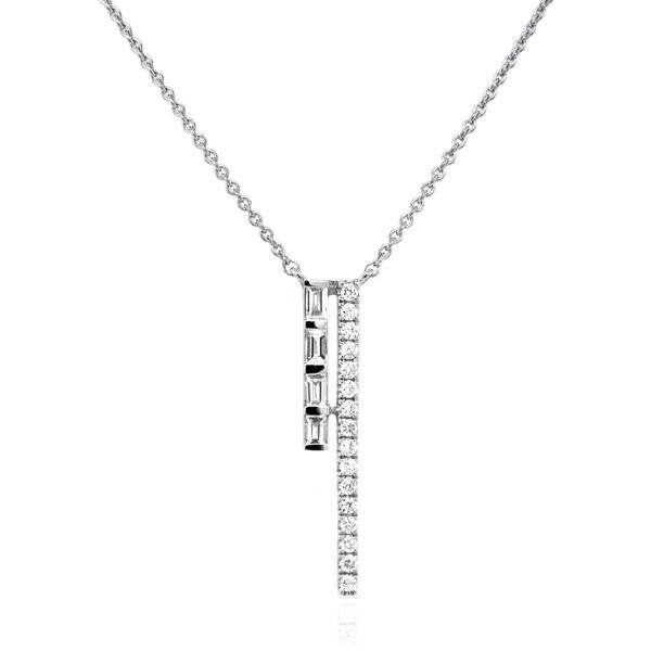 White Gold Pendant with Diamonds