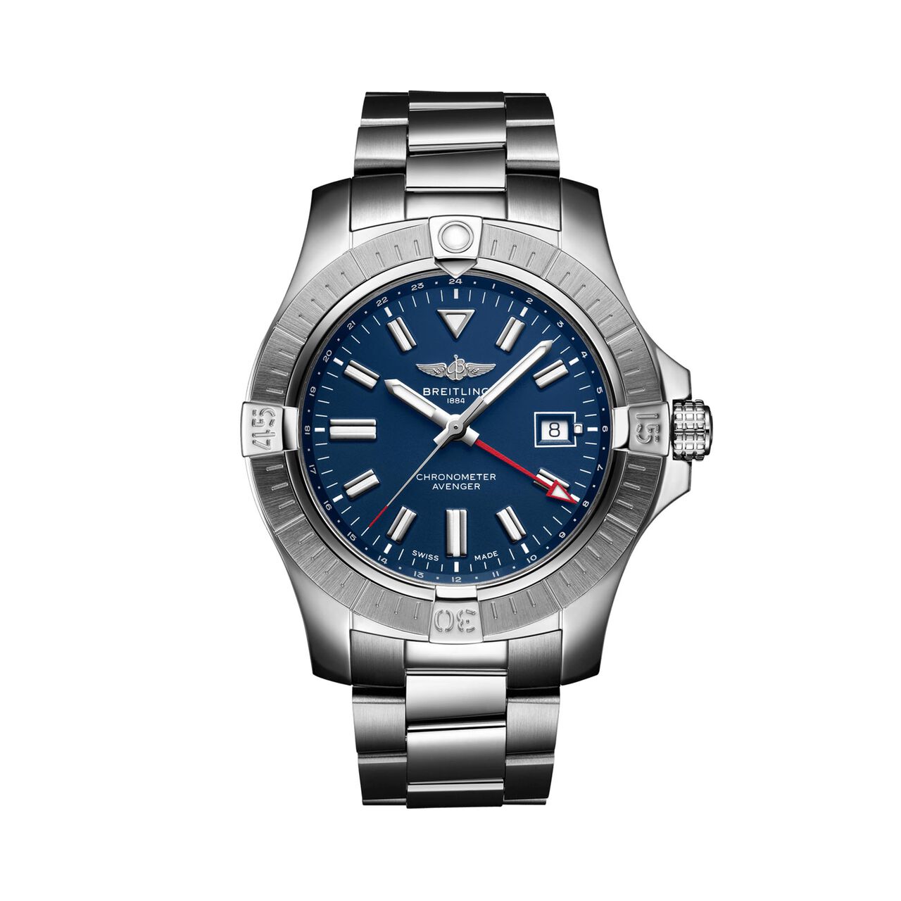maison birks breitling avenger automatic 45 steel blue a32395101c1a1 image number 0