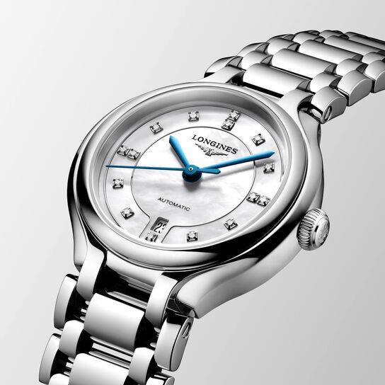 Longines PrimaLuna Quartz 30 mm Stainless Steel and Diamond L8.123.4.87.6 image number 1