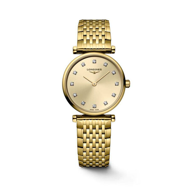 La Grande Classique Quartz 24 mm Yellow PVD Stainless Steel and Diamond