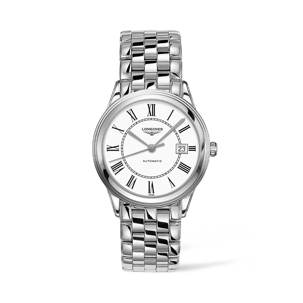 longines flagship automatic 38 mm stainless steel l4.974.4.21.6 front image number 0