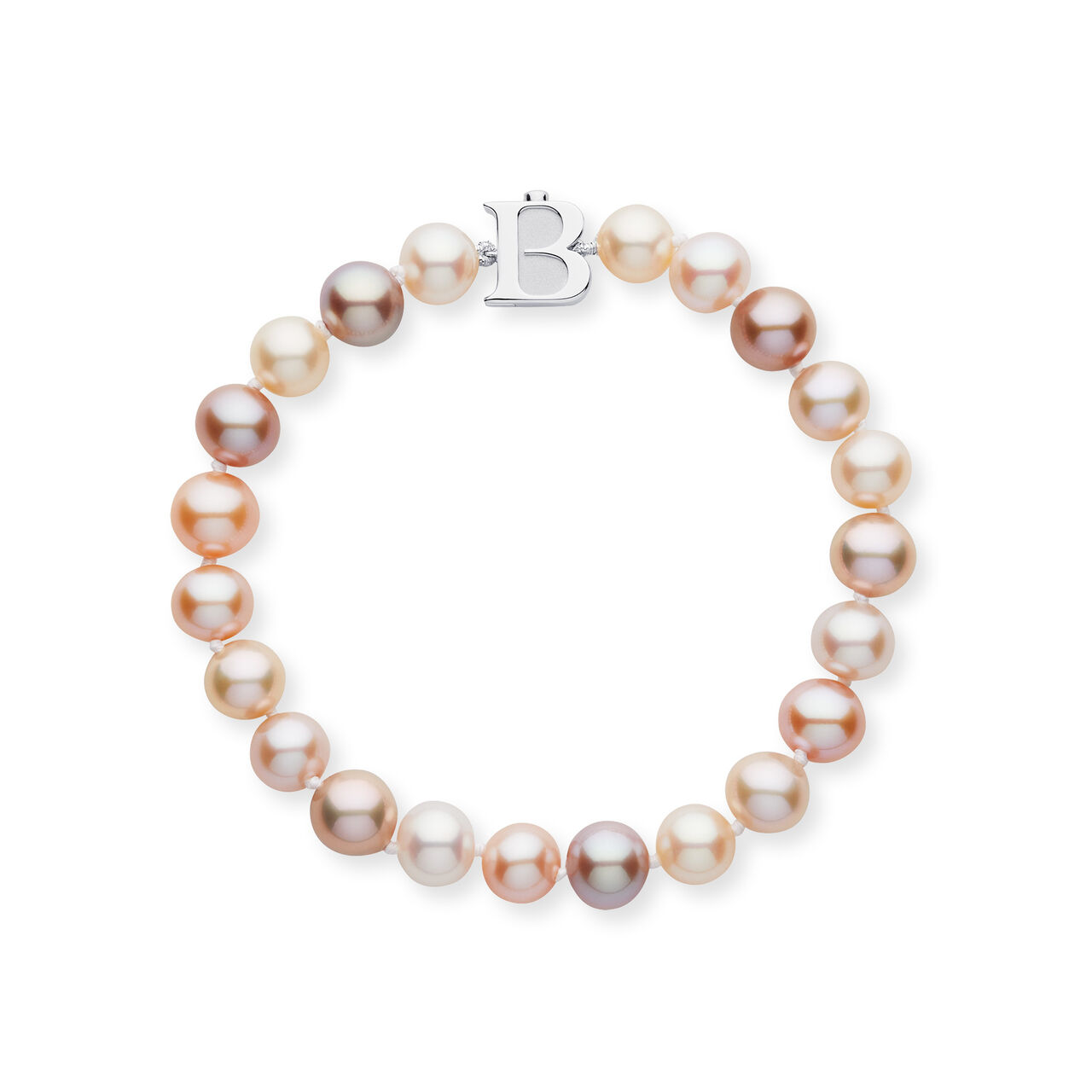 Bracelet de perles de culture d'eau douce 7,5-8 mm en argent image number 0