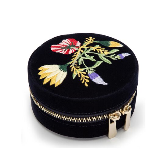 maison birks wolf zoe black floral travel round case 393216 image number 1
