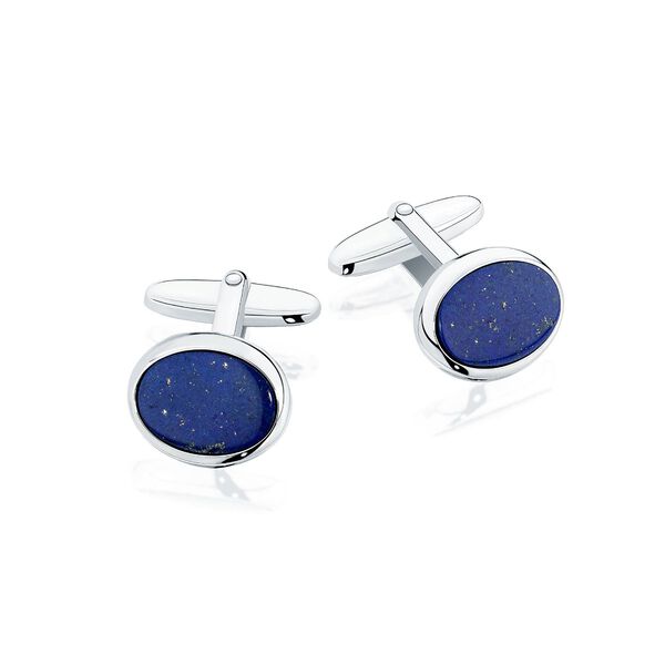 Oval Lapis Lazuli Cufflinks