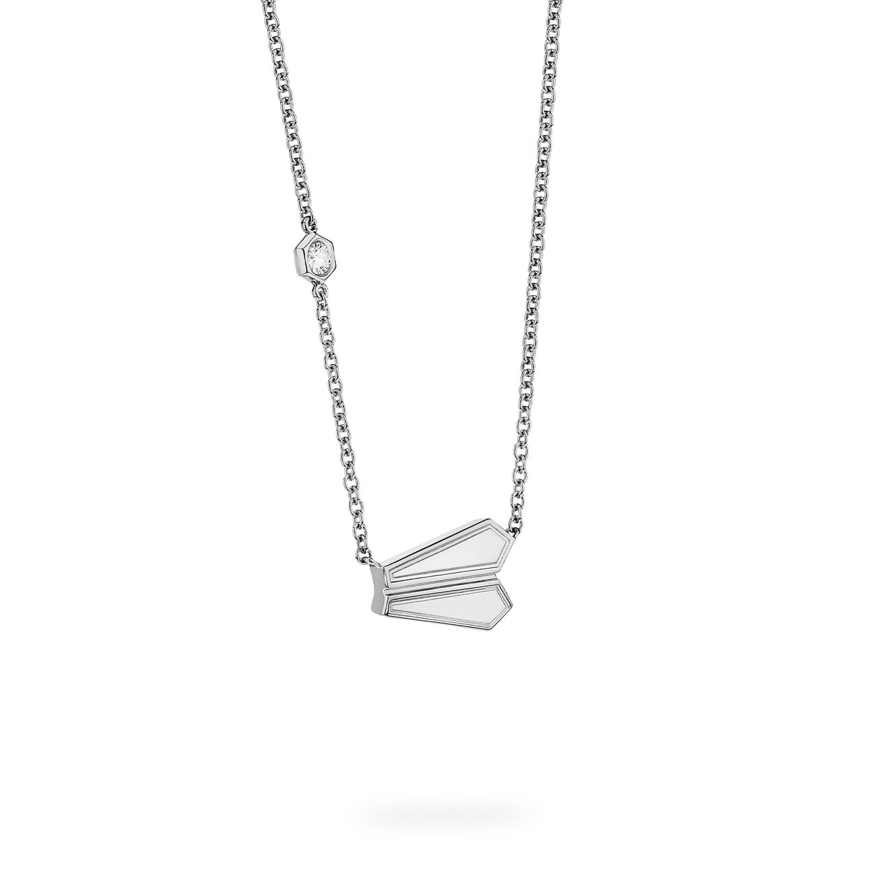 Birks Beekeeper Sterling Silver and Diamond Pendant image number 1