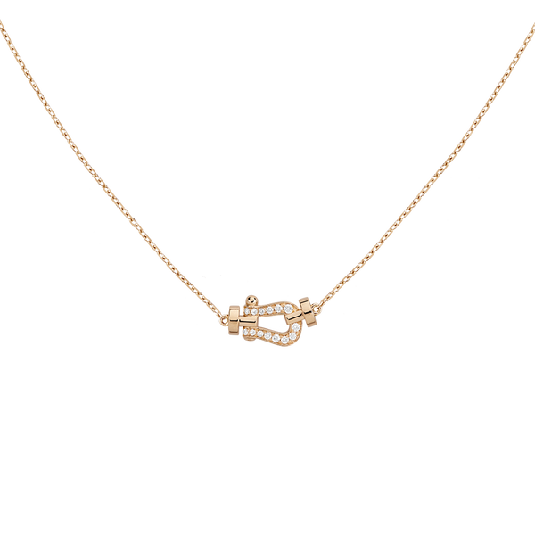 Force 10 Small Rose Gold and Diamond Pavé Pendant