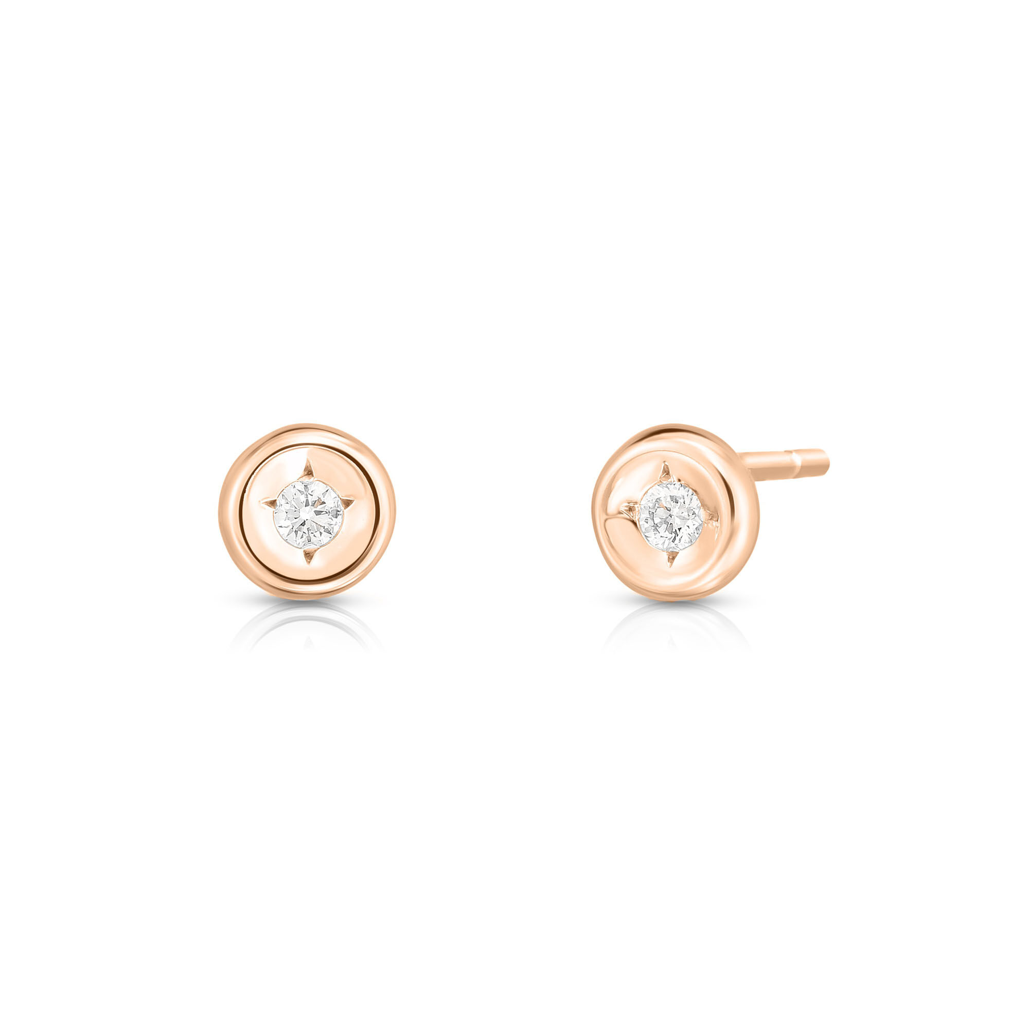 Roberto coin sales diamond stud earrings