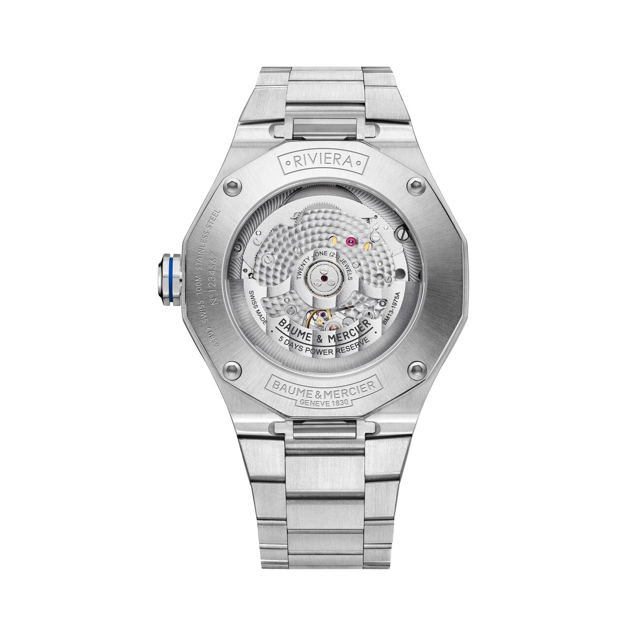 Riviera 42 mm Baumatic automatique en acier inoxydable image number 1