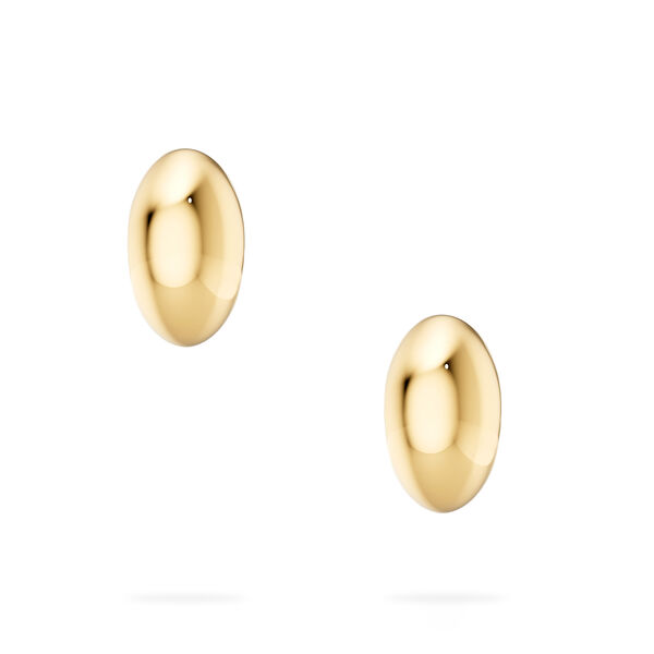 Yellow Gold Bombe Earrings