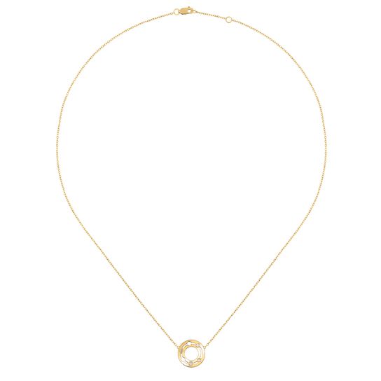 Dinh Van Pulse Yellow Gold and Diamond Necklace 628411 Front image number 0