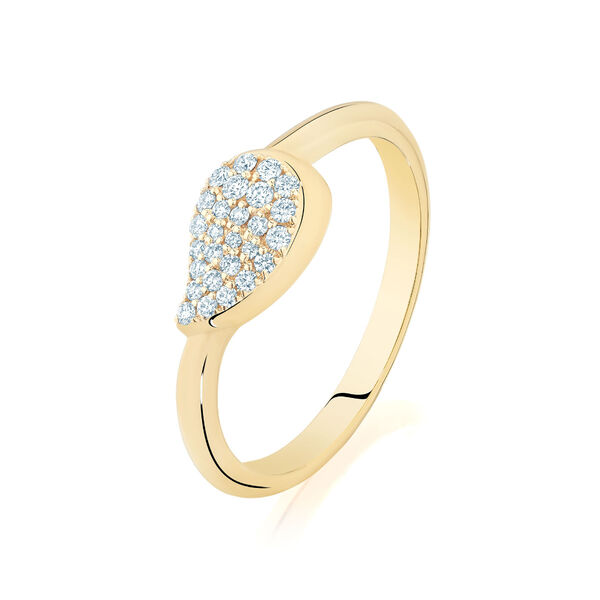 Yellow Gold and Diamond Ring