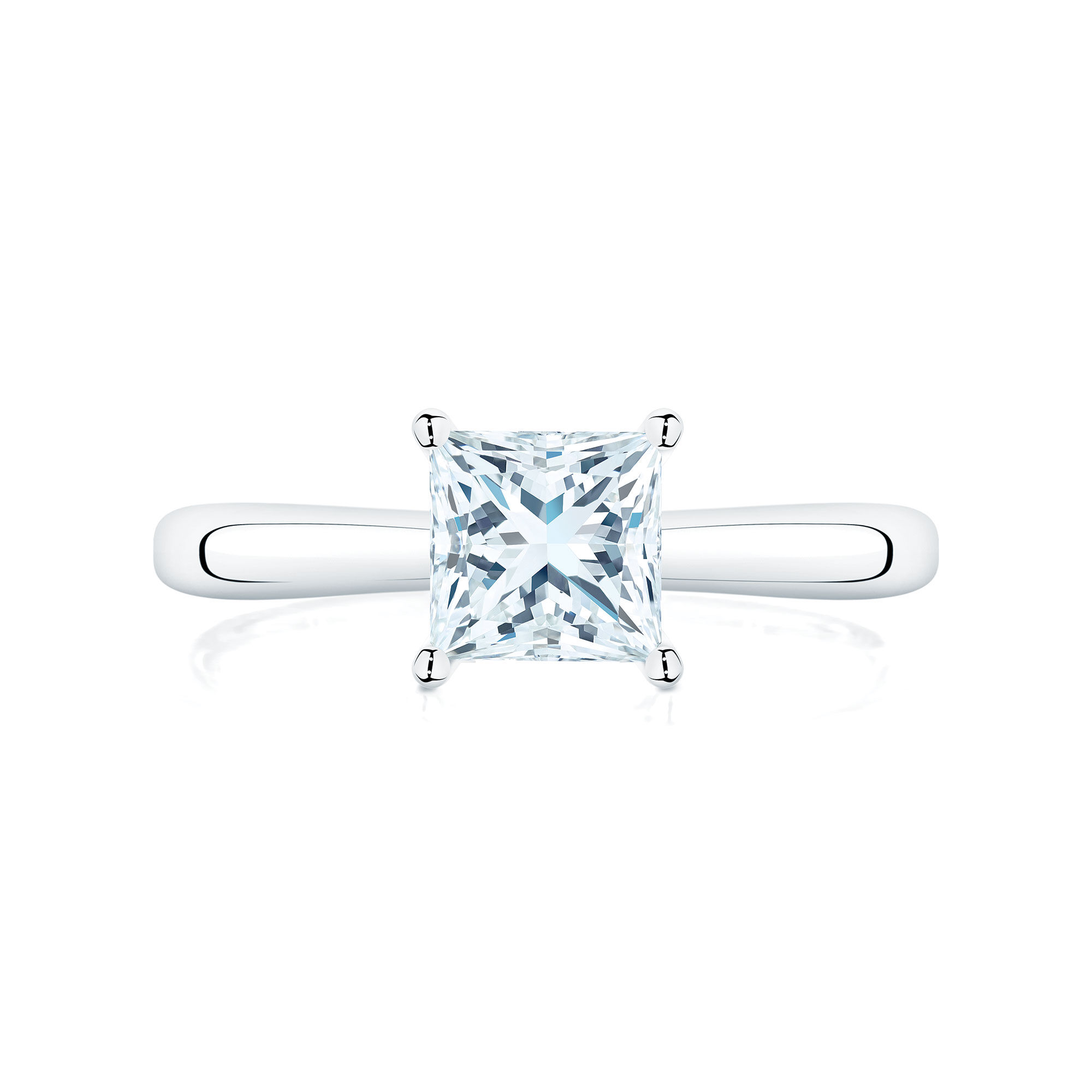 Princess cut diamond solitaire shop