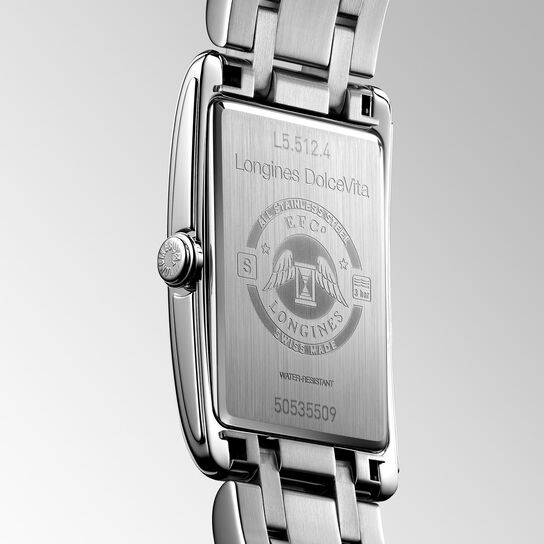 longines dolcevita quartz steel l5.512.4.11.6 back image number 2