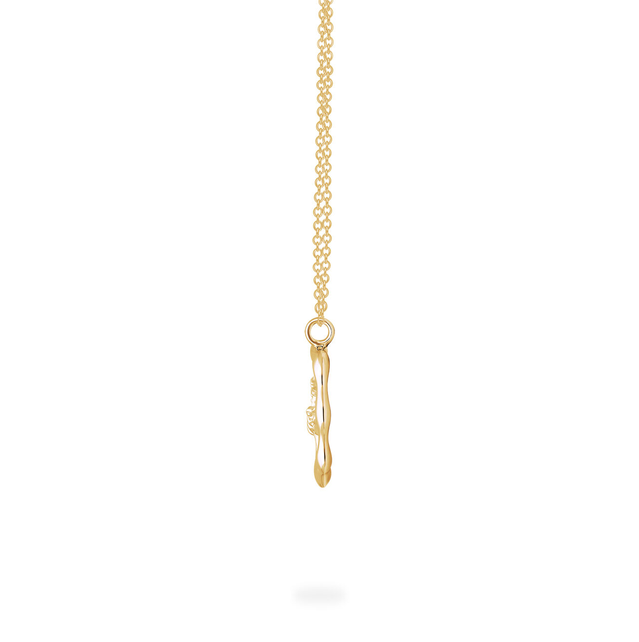Scorpio Zodiac Sign Yellow Gold Pendant Side image number 3