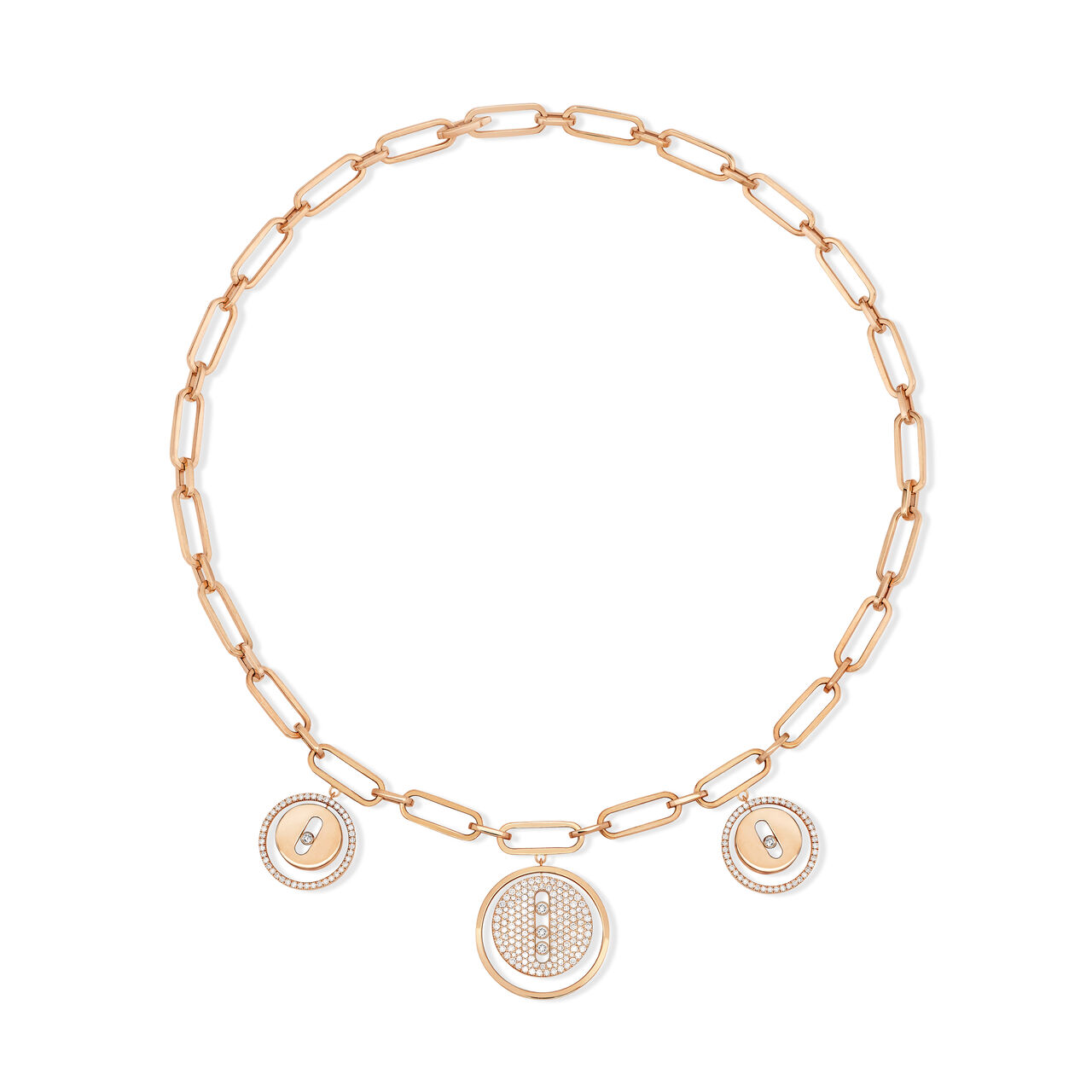 Messika Paris - Lucky Move Rose Gold and Diamond Charm Choker 11972-PG image number 0