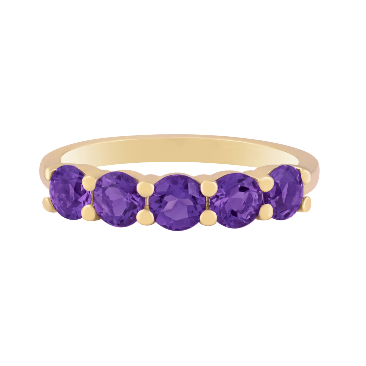 Yellow Gold Amethyst Ring-sale image number 0
