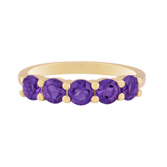 Yellow Gold Amethyst Ring-sale image number 0