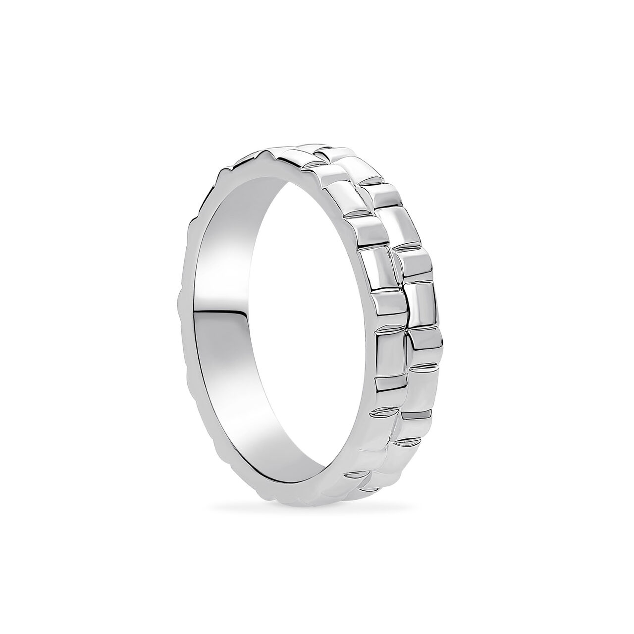 Birks Essentials Sterling Silver Men's Woven Ring image number 2