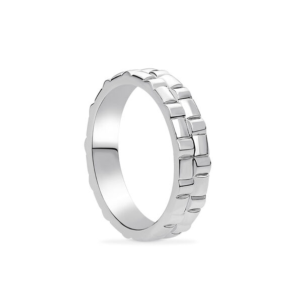 Sterling Silver Men's Woven Ring