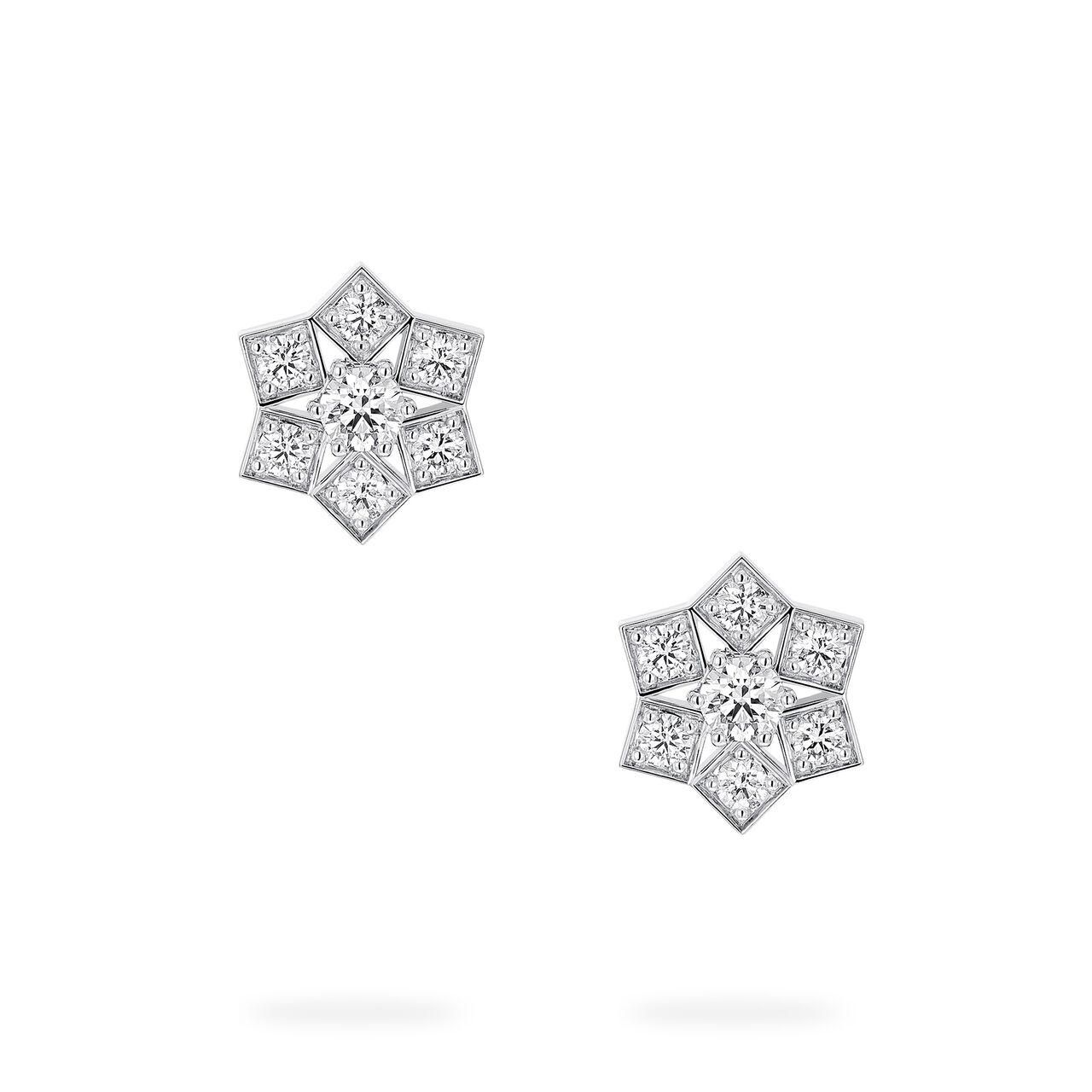 Birks Snowflake White Gold Snowflake Stud Earrings, Large image number 0