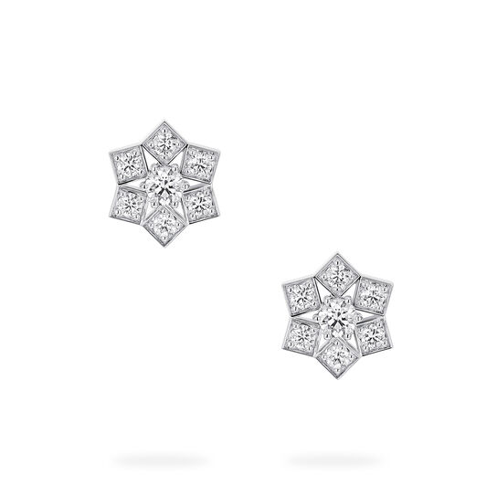 Birks Snowflake White Gold Snowflake Stud Earrings, Large image number 0
