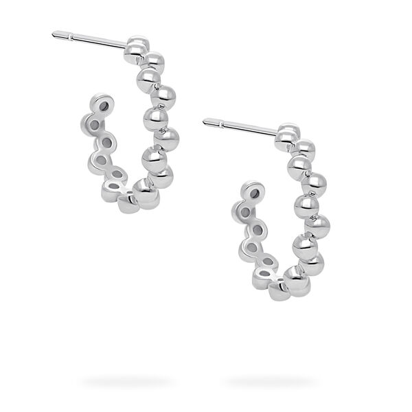 Sterling Silver Splash 18 mm Hoop Earrings