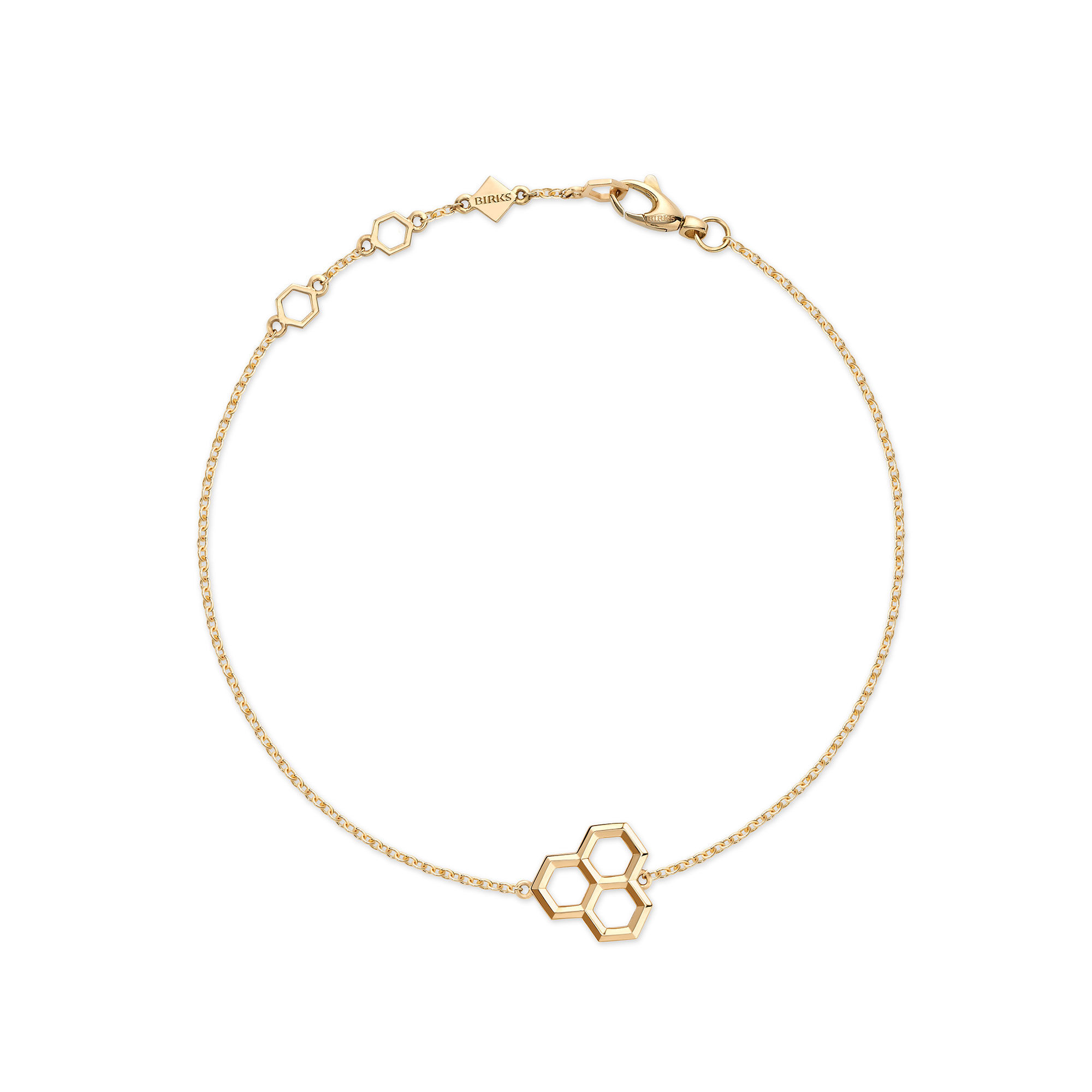 Gold honeycomb bracelet clearance