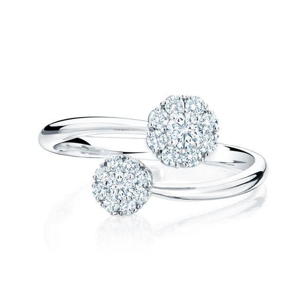 Diamond Bypass Ring