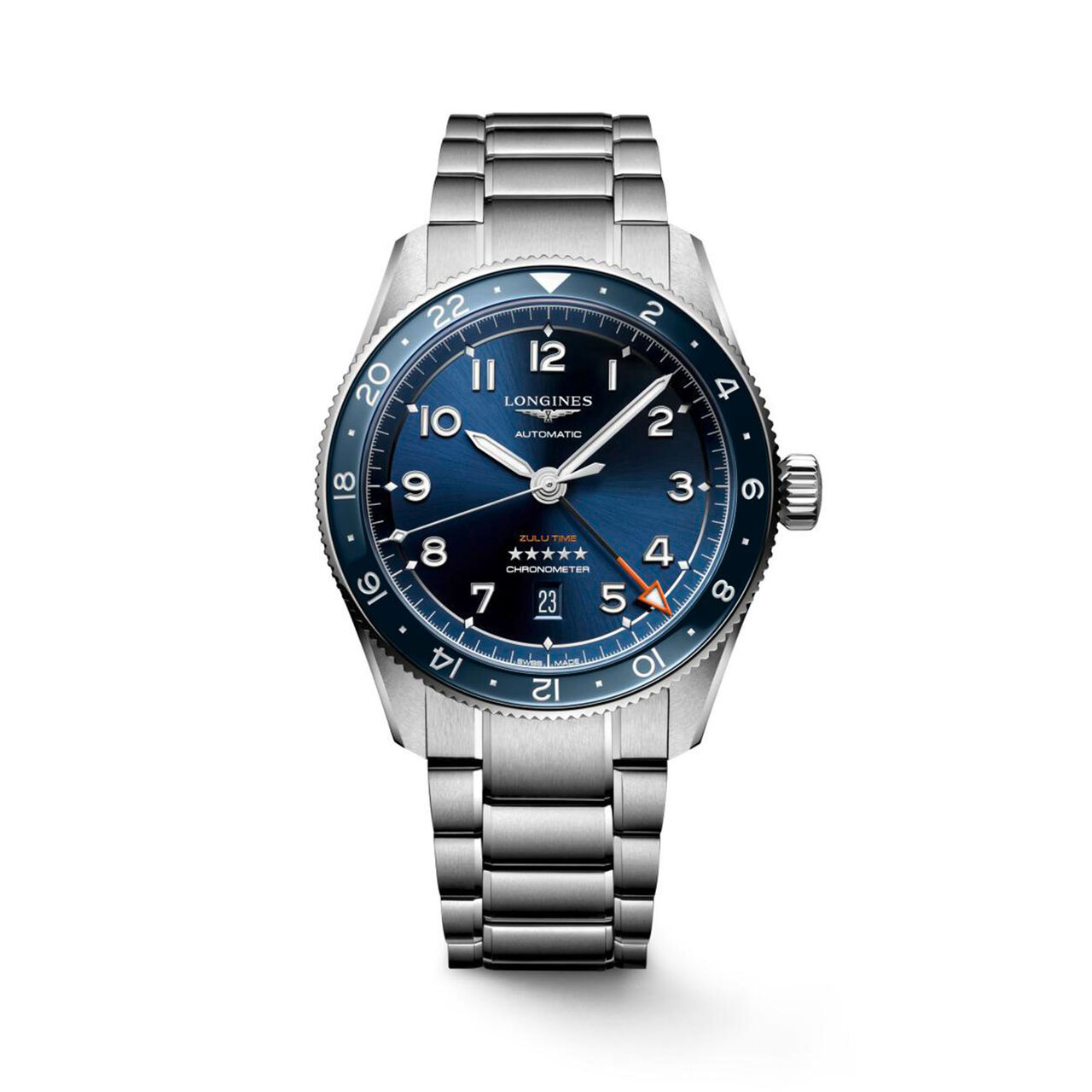 Longines Spirit Zulu Time Automatic GMT 42 mm Stainless Steel L3.812.4.93.6 image number 0