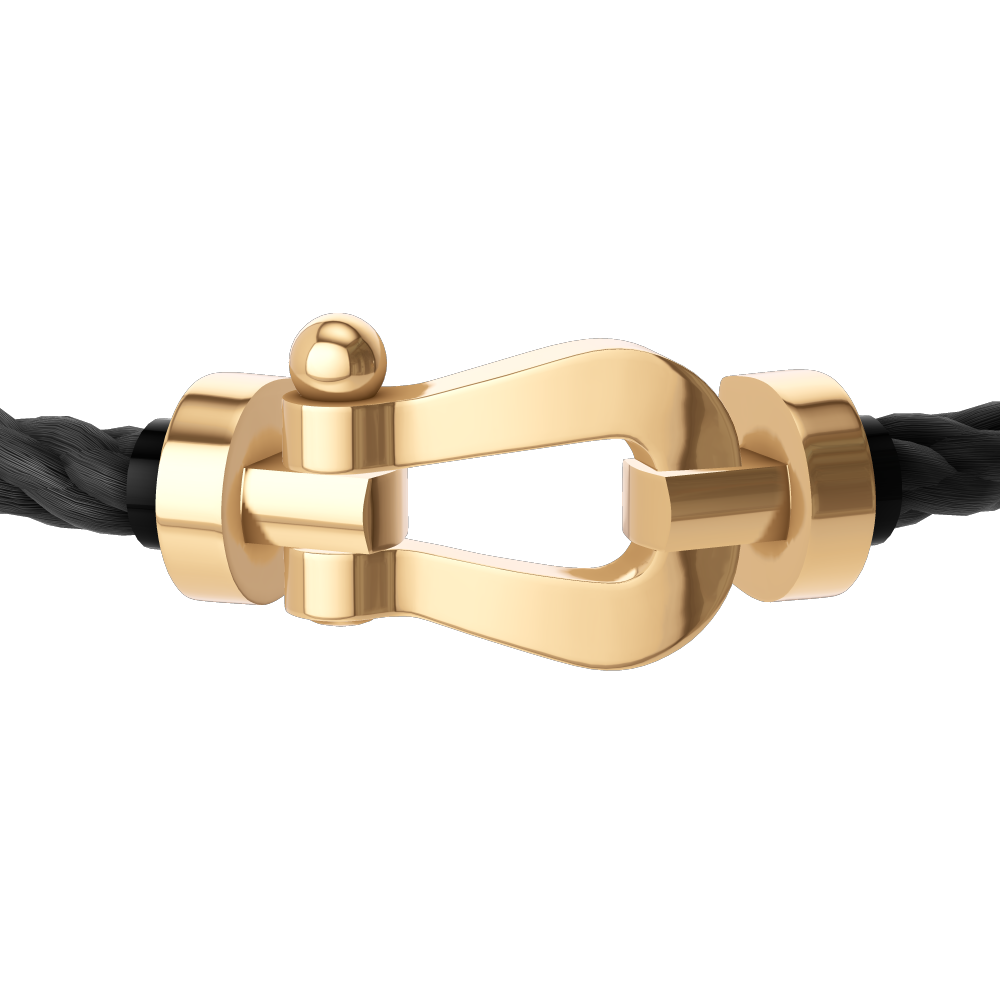 Force 10 Large Yellow Gold Cable Bracelet