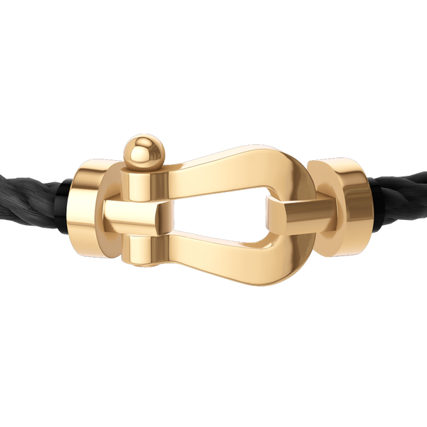 Force 10 Large Yellow Gold Cable Bracelet