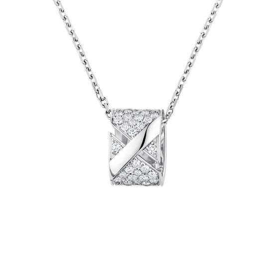 Chaumet Liens Evidence White Gold and Diamond Pav&eacute; Pendant image number 0