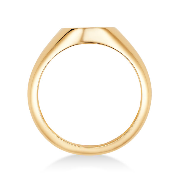 Yellow Gold Oval Signet Ring