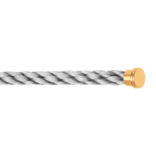 Fred Yellow Gold Plated and Stainless Steel Large Cable 6B0110 Details image number 1
