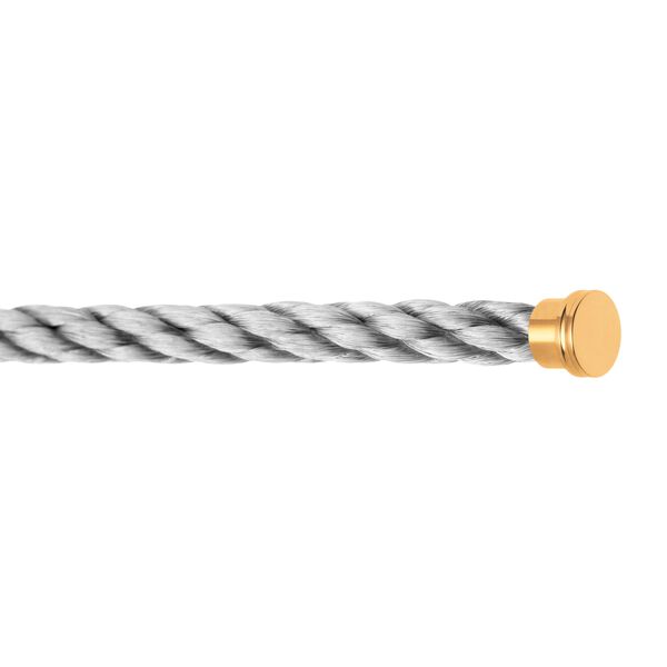 Yellow Gold Plated and Stainless Steel Large Cable