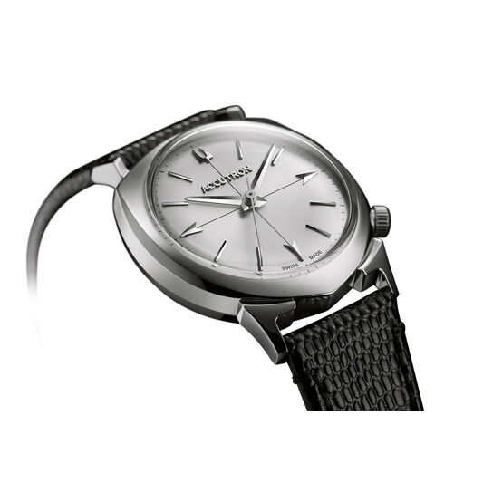 accutron legacy limited edition automatic 33 mm stainless steel 2sw6a001 angle image number 2