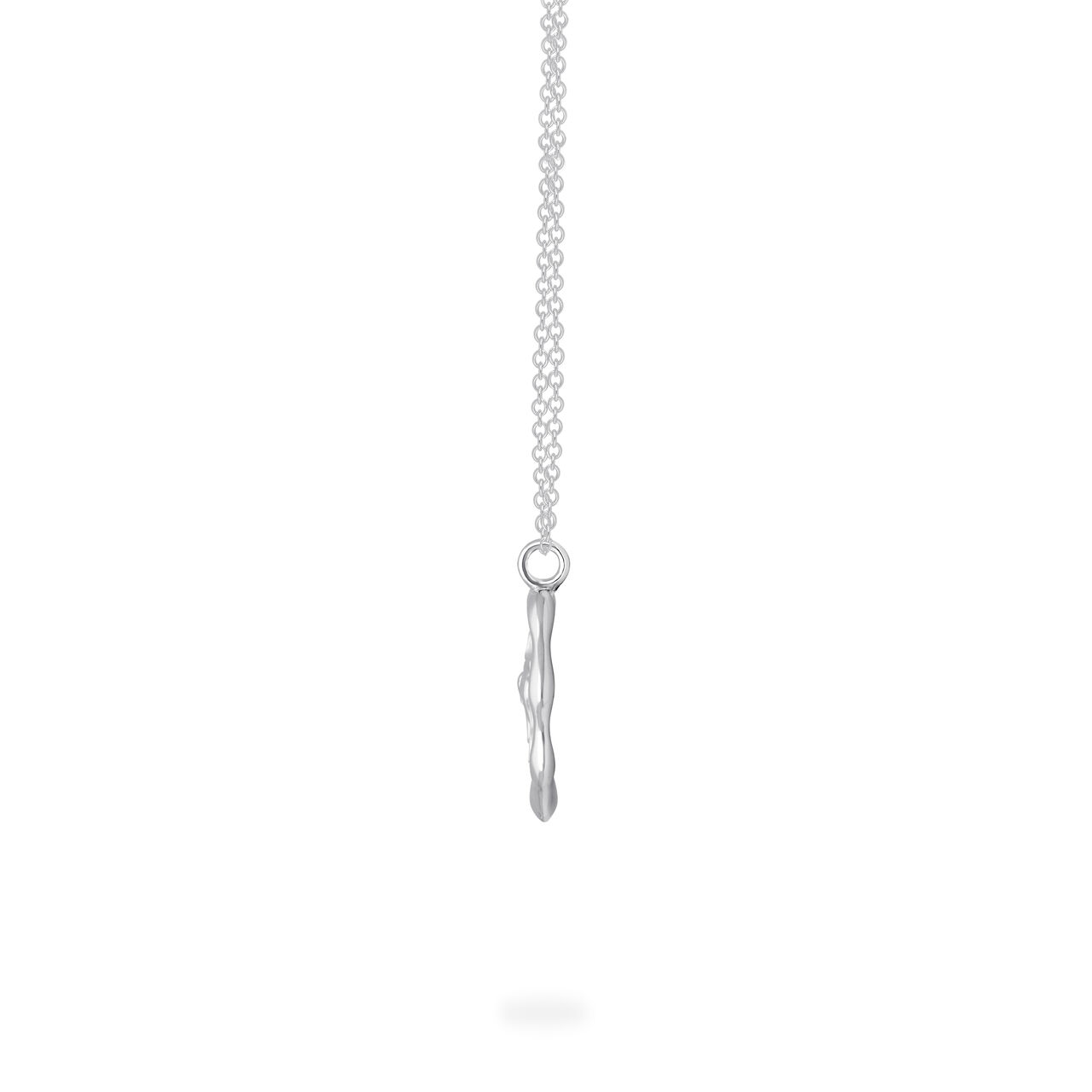 Taurus Zodiac Sign Silver Pendant Side image number 2