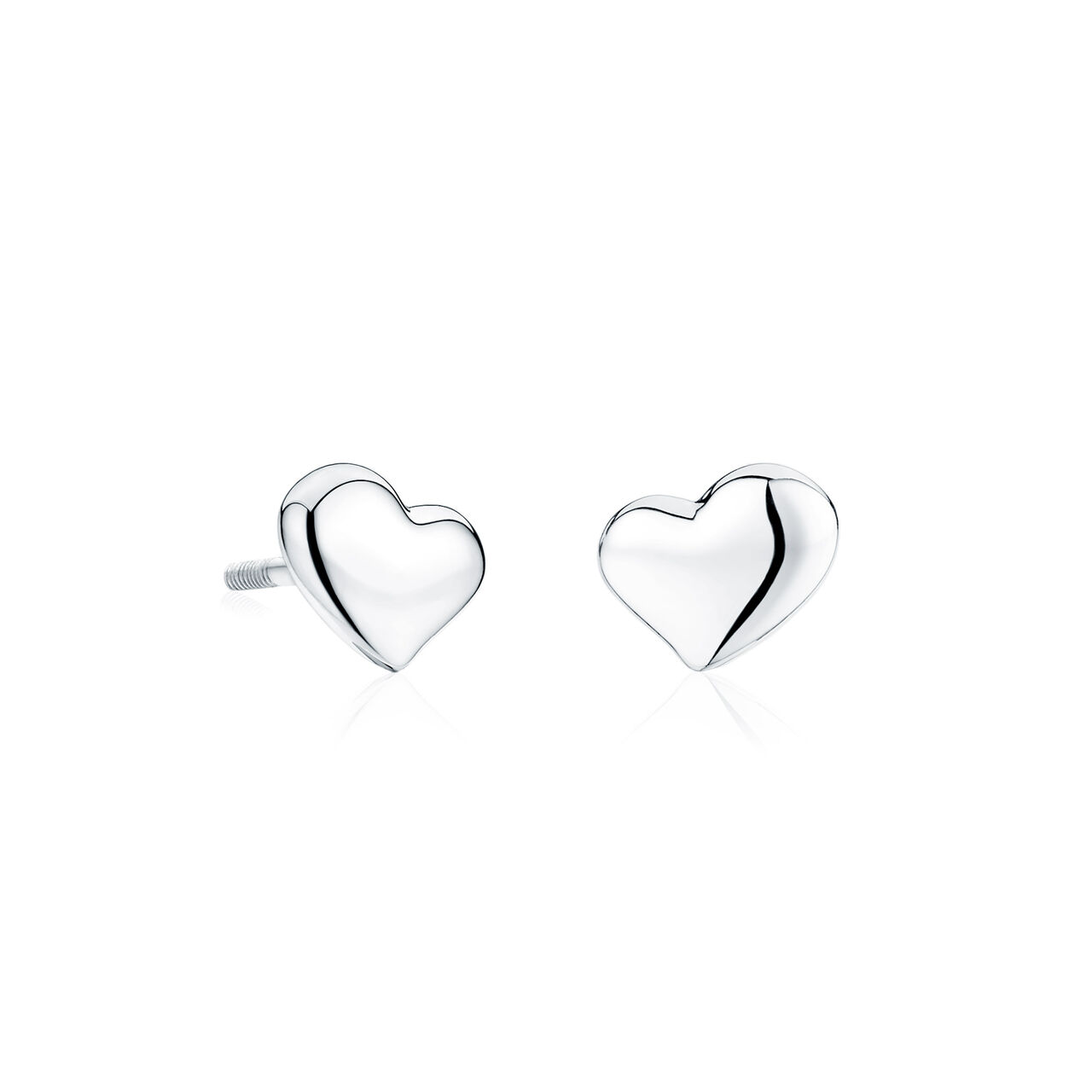 bijoux birks heart stud earrings for baby image number 0