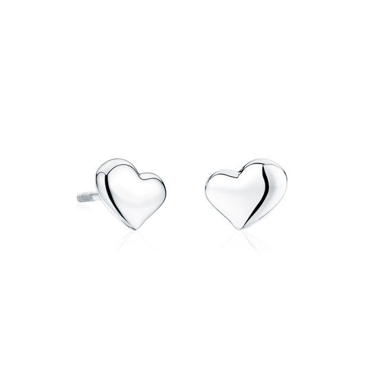 bijoux birks heart stud earrings for baby image number 0