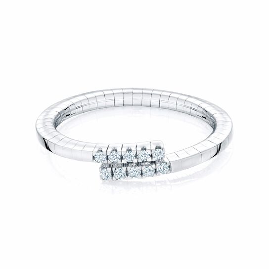 bijoux birks rosee du matin white gold flex wrap ring image number 0