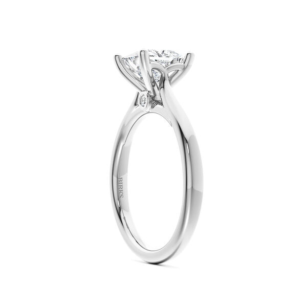Princess-Cut Solitaire Diamond Engagement Ring