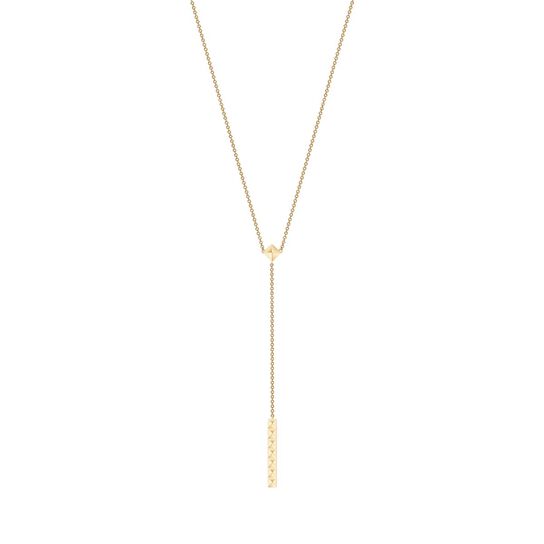 bijoux birks rock pearl yellow gold pixel drop necklace image number 0