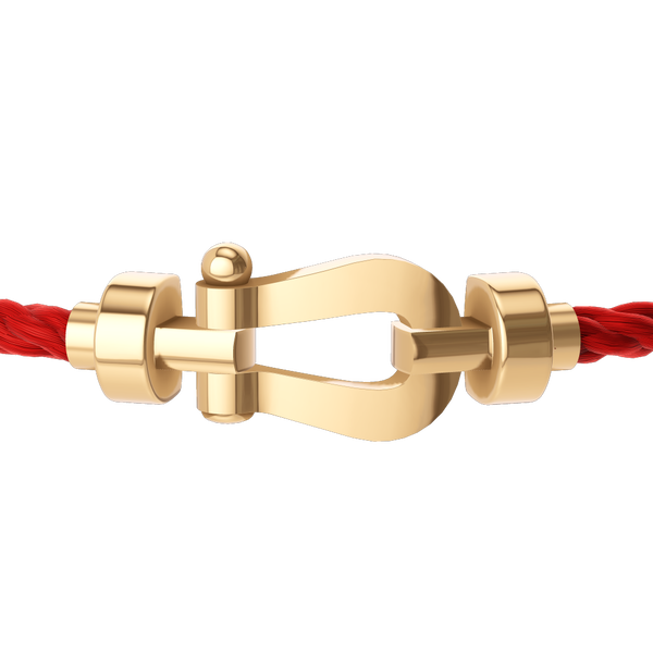 Force 10 Medium Yellow Gold Cable Bracelet